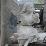 Фото макета ангела для памятника. Высота ангела 1м. Производство ангелов из мрамора в Киеве. Фото ангела в модели, перед переводом в мрамор.