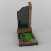 На фото 3D проект памятника на одного. Качественные 3D проекты памятников, изготовление в Киеве. Цена 3D проекта, от 1 тыс. грн.