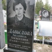 Вариант типичного памятника на одного. Памятник молодой девушке. Оформление памятника качественным портретом ручного боя и красивым строгим шрифтом, Стоимость памятника с установкой на кладбище под ключ 6 тыс. грн. Гарантия на типичный памятник 10 лет.