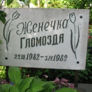 Мраморная табличка на детской могиле. Глубокий шрифт и надпись прописью украшают дизайн ритуальной таблички. Срок изготовления детских табличек - 10 дней. Гаранитя на мраморные изделия ЧП Прядко - 10 лет.