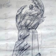Рисунок скульптуры от руки. Изготовление скульптуры в Киеве.