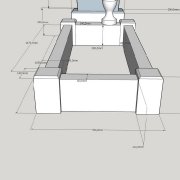 Фото памятника в эскизе. Стоимость эскиза памятника с размерами: 600 грн.