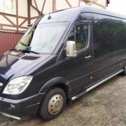 Организация ритуального транспорта по Украине катафалком Mercedes Benz Sprinter, 15 мест.