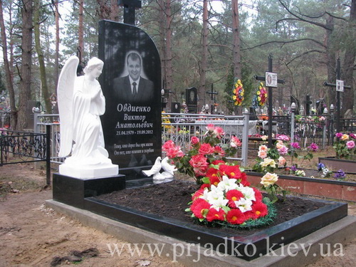Пам'ятник для одного з ангелом